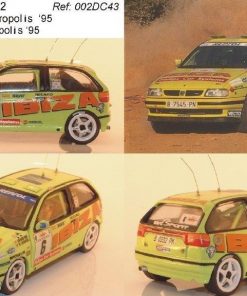 Alternative view of [CALCA] Seat Ibiza Gr. A F2 #4 E. Weber Rally Acropolis 1995 (Ref. 002dDECA43) 1:43 Kit Car 43