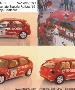 [CALCA] Citroen ZX Gr. A F2 #1 J. Puras Rally Caja Cantabria 1995 (Ref. 006DECA43) 1:43 Kit Car 43