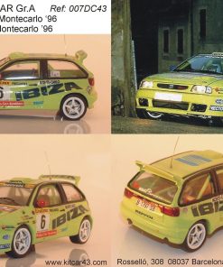 Alternative view of [CALCA] Seat Ibiza Kit Car Gr.A F2 #8 M. Weber Rally Monte Carlo 1996 (Ref. 007bDECA43) 1:43 Kit Car 43