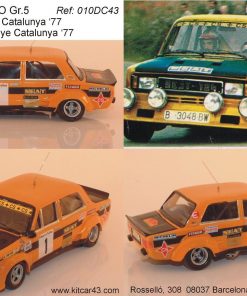 Alternative view of [CALCA] Seat 124 Proto Gr.5 #1 A. Zanini Rally Catalunya 1977 (Ref. 010aDECA43) 1:43 Kit Car 43