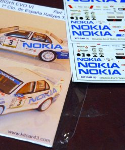 [CALCA] Mitsubishi Lancer Evo.VI "Nokia" #3 C.Solé Camp.España rallys de tierra 2000 (Ref. 016DECA32) 1:32 Kit Car 43