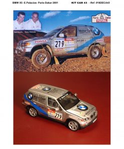 Alternative view of [CALCA] BMW X5 #279 E. Palacios Paris Dakar 2001 (Ref. 018DECA43) 1:43 Kit Car 43