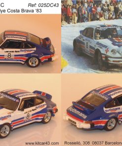 [CALCA] Porsche 911 SC "Rothmans" #8 "Beny" Fernández Rally Costa Brava 1983 (Ref. 025DECA43) 1:43 Kit Car 43