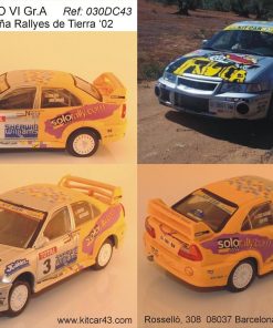 Alternative view of [CALCA] Mitsubishi Evo VI Gr. A #3 J. Roca Campeonato España Rallys Tierra 2002 (Ref. 030DECA43) 1:43 Kit Car 43