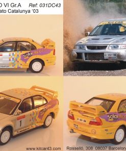 Alternative view of [CALCA] Mitsubishi Evo VI Gr. A #1 M. Pou Campeonato Catalunya Rallys Tierra 2002 (Ref. 031DECA43) 1:43 Kit Car 43