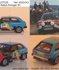 [CALCA] Talbot Sunbeam Lotus #10 A. Zanini Rally Portugal 1983 (Ref. 032DECA43) 1:43 Kit Car 43