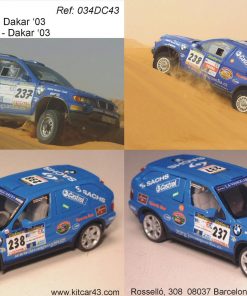 Alternative view of [CALCA] BMW X5 #238 R. Vila Dakar 2003 (Ref. 034bDECA43) 1:43 Kit Car 43