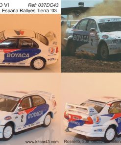 [CALCA] Mitsubishi Evo VI #2 A. Villanueva Campeonato España Rallys Tierra 2003 (Ref. 037DECA43) 1:43 Kit Car 43