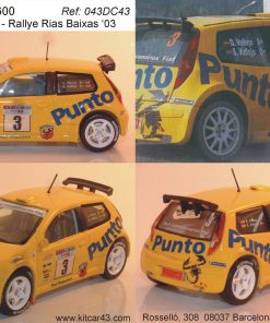 [CALCA] Fiat Punto S1600 #3 S. Vallejo Rally Rias Baixas 2003 (Ref. 043DECA43) 1:43 Kit Car 43