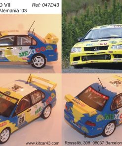 [CALCA] Mitshubishi Evo VII #80 R.Triviño Rally Alemania 2003 (Ref. 047DECA43) 1:43 Kit Car 43