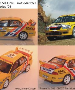 [CALCA] Mitsubishi Evo VII Gr.N #47 X. Pons Rally México 2004 (Ref. 049DECA43) 1:43 Kit Car 43