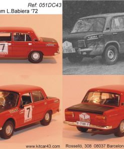 Alternative view of [CALCA] Seat 124 #7 J. Babler Criterium Luis de Baviera 1972 (Ref. 051DECA43) 1:43 Kit Car 43