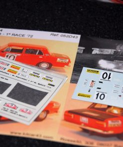 [CALCA] Seat 124 #10 S. Cañellas Winner RACE Rally España 1972 (Ref. 052DECA43) 1:43 Kit Car 43
