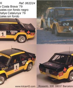 [CALCA] Fiat 131 Abarth #1 "Beny" Fernandez Winner Rally Catalunya 1979 (Ref. 062bDECA24) 1:24 Kit Car 43