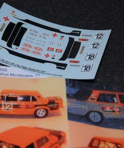 [CALCA] Seat 124 1800 #12 A. Zanini Rally Monte Carlo 1977 (Ref. 021DECA43) 1:43 Kit Car 43