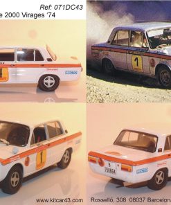 [CALCA] Seat 1430 #1 M. Juncosa Rallye 2000 Virajes 1974 (Ref. 071DECA43) 1:43 Kit Car 43