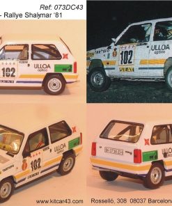 [CALCA] Seat Panda #102 C. Sainz Rally Shalymar 1981 / Winner Copa Panda (Ref. 073DECA43) 1:43 Kit Car 43
