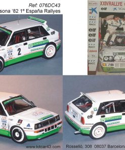 [CALCA] Lancia Delta #2 J. Puras Rally Osona 1992 / Winner Campeonato España Rallys 1992 (Ref. 076DECA43) 1:43 Kit Car 43