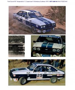 [CALCA] Ford Escort RS #25 C. Casanovas Rally Montseny-Guilleries 1979 (Ref. 077DECA43) 1:43 Kit Car 43