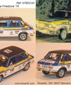[CALCA] Simca 1200 Oficial #12 P. Alonso Winner Rally Firestone 1979 (Ref. 078DECA43) 1:43 Kit Car 43