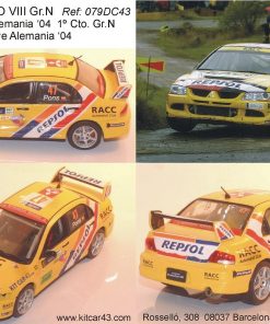 [CALCA] Mitsubishi Evo VIII Gr. N #47 X. Pons Rally Alemania 2004 (Ref. 079DECA43) 1:43 Kit Car 43