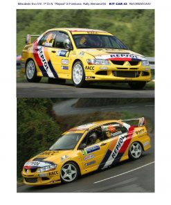 Alternative view of [CALCA] Mitsubishi Evo VIII Gr. N #49 S. Fombona Rally Alemania 2004 (Ref. 080DECA43) 1:43 Kit Car 43