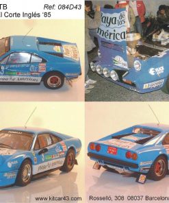 [CALCA] Ferrari 308 GTB #3 "Playa Americas" A. Zanini Rally Corte Inglés 1985 (Ref. 084DECA43) 1:43 Kit Car 43