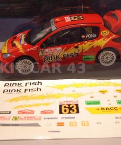 [CALCA] Peugeot 206 WRC #63 X. Pons Rally Montecarlo 2005 (Ref. 086DECA18) 1:18 Kit Car 43