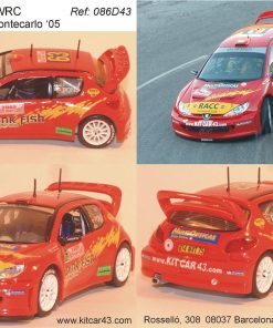 [CALCA] Peugeot 206 WRC #63 X. Pons Rally Montecarlo 2005 (Ref. 086DECA43) 1:43 Kit Car 43