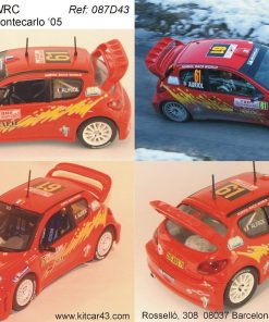 Alternative view of [CALCA] Peugeot 206 WRC #61 D. Auriol Rally Montecarlo 2005 (Ref. 087DECA43) 1:43 Kit Car 43