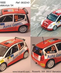 Alternative view of [CALCA] Citroën C2 S1600 #65 D. Sordo Rallye Catalunya 2004 (Ref. 092DECA43) 1:43 Kit Car 43