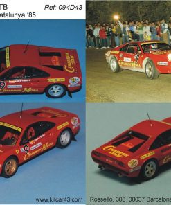Alternative view of [CALCA] Ferrari 308 GTB #9 C. Caba Rally Catalunya 1985 (Ref. 094DECA43) 1:43 Kit Car 43