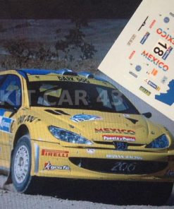 [CALCA] Peugeot 206 WRC #18 R. Triviño Rally México 2005 (Ref. 097DECA43) 1:43 Kit Car 43
