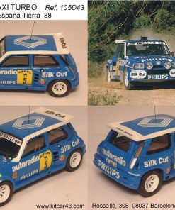 [CALCA] Renault R5 Maxi Turbo #5 G. Barreras Campeonato España Rally Tierra 1988 (Ref. 105DECA43) 1:43 Kit Car 43