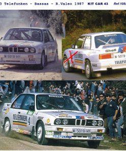 Alternative view of [CALCA] BMW M3 #4 J. Bassas Rally Valeo 1987 (Ref. 108DECA43) 1:43 Kit Car 43