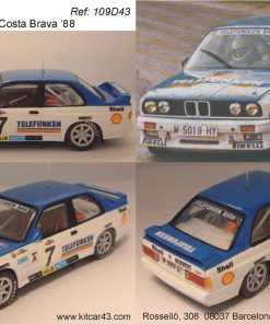 Alternative view of [CALCA] BMW M3 #7 J. Bassas Rally Costa Brava 1988 (Ref. 109DECA43) 1:43 Kit Car 43