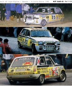 Alternative view of [CALCA] Renault R5 Copa #23 J. Bassas Rally Costa Brava 1984 (Ref. 111DECA43) 1:43 Kit Car 43
