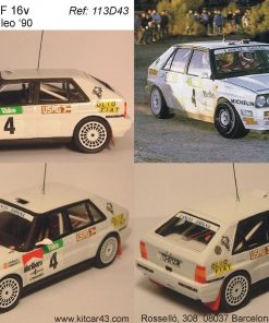 Alternative view of [CALCA] Lancia Delta HF 16V #4 J. Puras Rally Valeo 1990 Winner Campeonato España Rally 1990 (Ref. 113DECA43) 1:43 Kit Car 43