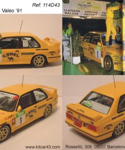 Alternative view of [CALCA] BMW M3 #1 J.M. Ponce Rally Valeo 1991 Winner Campeonato España Rally 1991 (Ref. 114DECA43) 1:43 Kit Car 43
