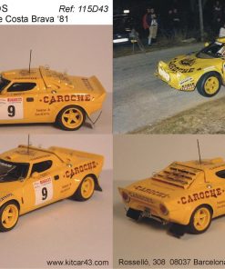[CALCA] Lancia Stratos #9 E. Balcazar Rally Costa Brava 1981 (Ref. 115DECA43) 1:43 Kit Car 43