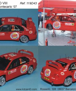 Alternative view of [CALCA] Mitsubishi Evo VIII WRC #27 X. Pons Rally Monte Carlo 2007 (Ref. 119aDECA43) 1:43 Kit Car 43