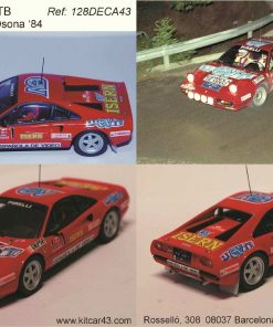 Alternative view of [CALCA] Ferrari 308 GTB #1 A. Zanini Rally Osona 1984 (Ref. 128DECA43) 1:43 Kit Car 43