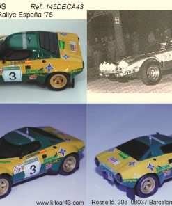 [CALCA] Lancia Stratos #3 J. de Bagration Rally España 1975 (Ref. 145DECA43) 1:43 Kit Car 43