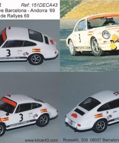 [CALCA] Porsche 911-R #3 J.M. Palomo Rally Barcelona-Andorra 1969 / Winner Campeonato España Rallys 1969 (Ref. 151DECA43) 1:43 Kit Car 43