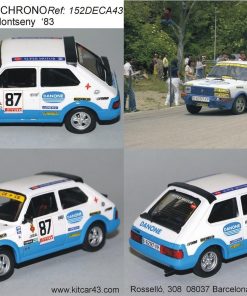 [CALCA] Seat 127 Fura Crono #87 F. Velez Subida Montseny 1983 (Ref. 152DECA43) 1:43 Kit Car 43
