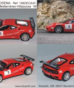 [CALCA] Ferrari 360 Modena #9 Y.Lemes Rally Mediterráneo-Villajoyosa 2008 (Ref. 159DECA43) 1:43 Kit Car 43