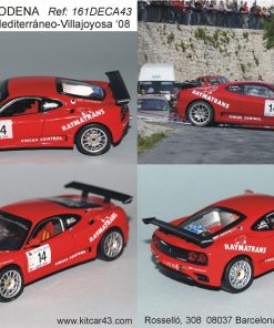 [CALCA] Ferrari 360 Modena #14 J.J. Abia Rally Mediterráneo-Villajoyosa 2008 (Ref. 161DECA43) 1:43 Kit Car 43