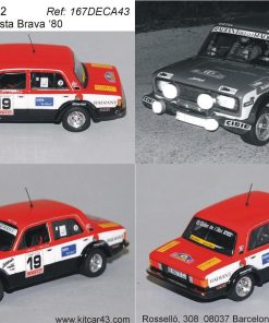 [CALCA] Seat 124 2.0 Gr. 2 #19 J. Bayó Rally Costa Brava 1980 (Ref. 167DECA43) 1:43 Kit Car 43