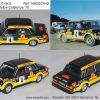[CALCA] Seat 124 2.0 Gr. 5 #4 A. Marcos Rally Catalunya 1979 (Ref. 169DECA43) 1:43 Kit Car 43