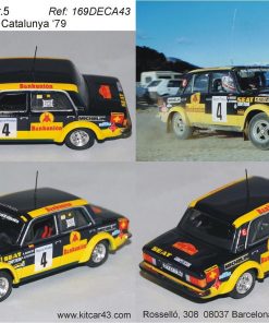 [CALCA] Seat 124 2.0 Gr. 5 #4 A. Marcos Rally Catalunya 1979 (Ref. 169DECA43) 1:43 Kit Car 43